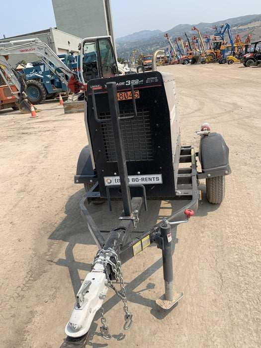 2019 Lincoln Electric Vantage 322 Welder Ready-Pak 3, Two wheel trailer, Fender and Light kit, Cable Rack