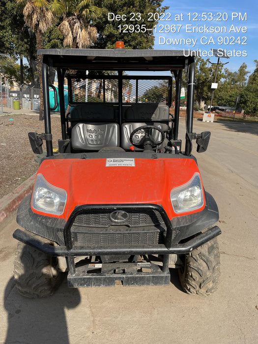 2022 Kubota RTV-X1140W-H Plastic Canopy, Windshield Acrylic Clear, LED Strobe Light, Wire Harness Kit, Back up Alarm