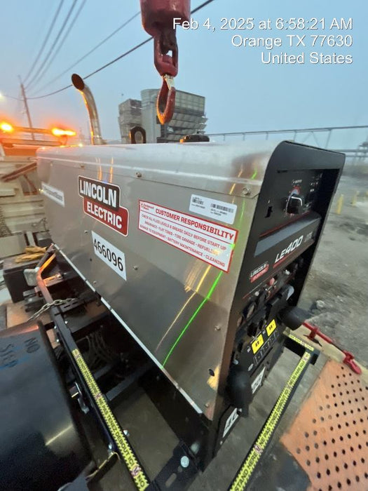 2024 Lincoln Electric LE400 Kubota V1505, Trlr, Cable Rack, Light Kit, ES Decals, T3