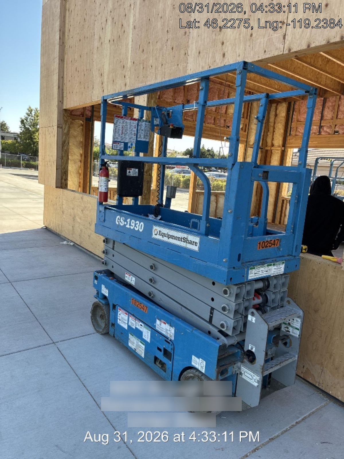 2020 Genie GS-1930 Solid Non Marking Tires, Beacon, Folding rails with half height swing gate, 800W Inverter