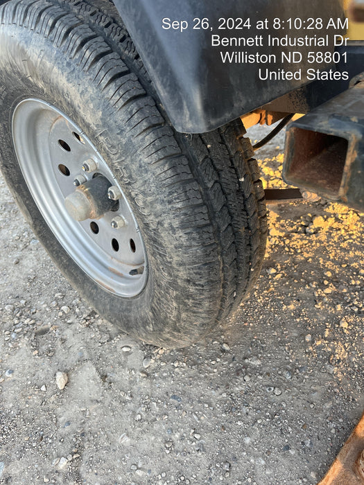 2022 Allmand NLV3GR (4) LED Light Fixture 350W, 23' Vertical Mast, 3kW Prime, Towable, Deep Sea L401, Leveling Jacks, Yanmar T4F 5.8hp