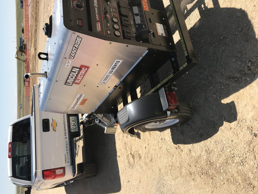 2019 Lincoln Electric Vantage 322 Welder Ready-Pak 3, Two wheel trailer, Fender and Light kit, Cable Rack