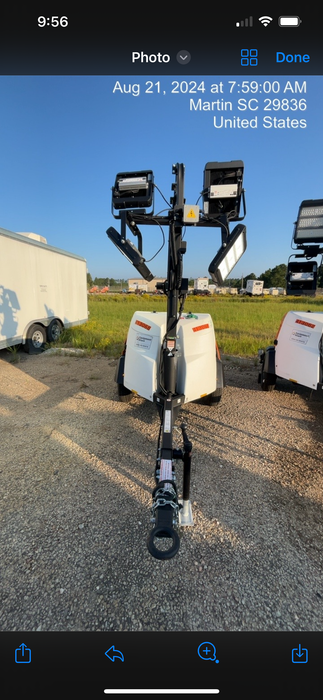 2024 Generac MLT6SKDS-STD4 ELEC WINCH Diesel, Electric Winch Mast, Powerzone Controller, (4) 320W LED Lights, 4kW Generator, 39.9 Gal Fuel Tank, 2" Ball, T3