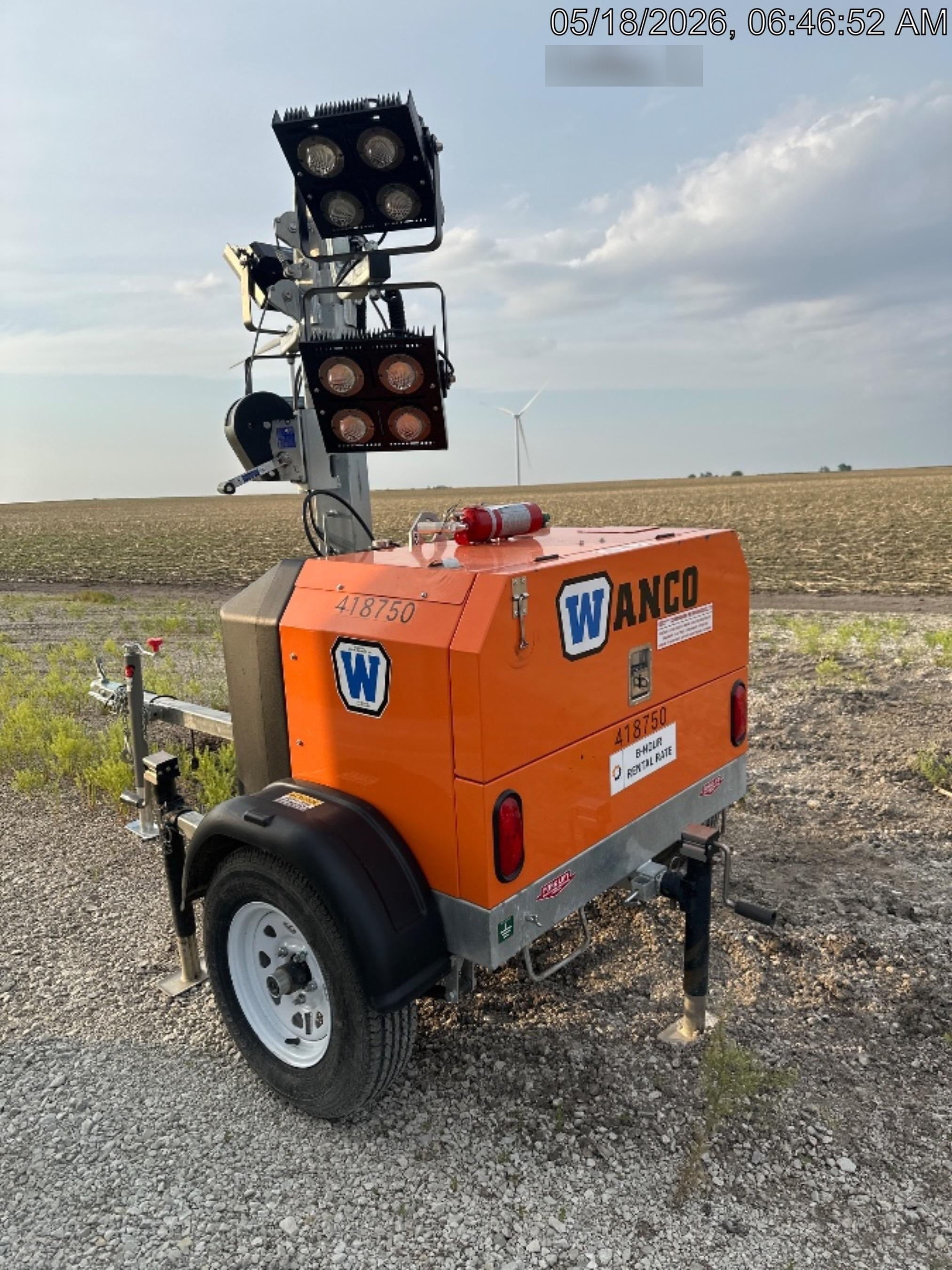 2024 Wanco WLTT-4MM4K Diesel, Deep Sea Controller, Shore Power Plug, Auto Start, (4) 350W LED Floodlights, 4kW Generator, 60 Gal Fuel Tank, 2" Ball, T3