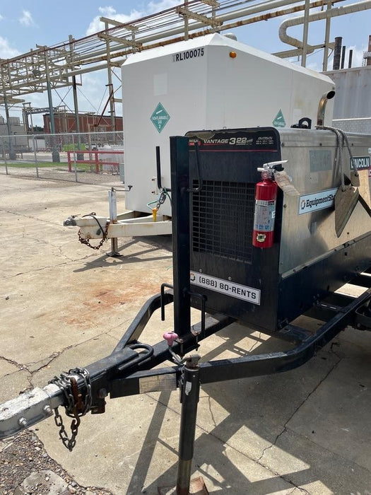 2019 Lincoln Electric Vantage 322 Welder Ready-Pak 3, Two wheel trailer, Fender and Light kit, Cable Rack