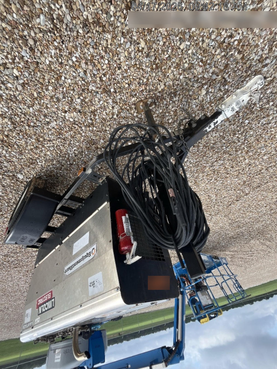 2019 Lincoln Electric Vantage 322 Welder Ready-Pak 3, Two wheel trailer, Fender and Light kit, Cable Rack