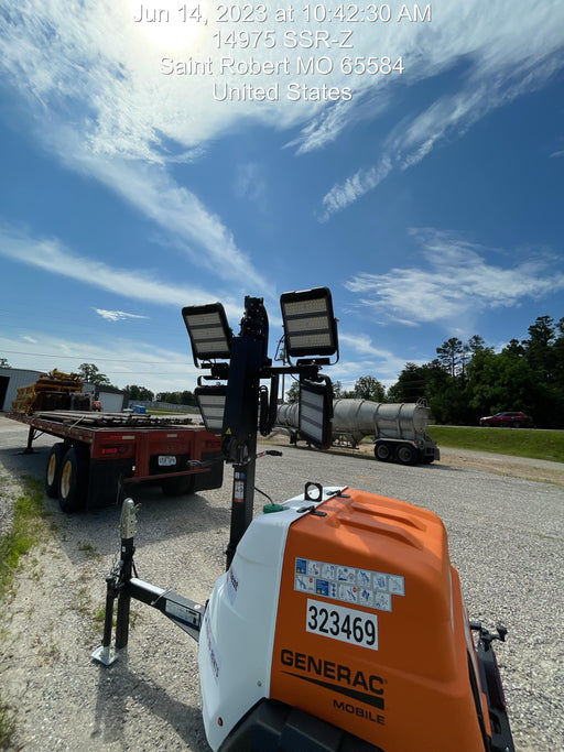 2023 Generac MLT2 Diesel, Flex Switch 120V Input, Powerzone Controller, (4) 320W LED Lights, 4kW Generator, 39.9 Gal Fuel Tank, 2" Ball, T3