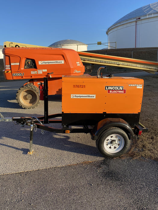 2021 Lincoln Electric Vantage 322 Vantage 322 Ready Pak 3 w/ Decals, ORANGE (includes trailer, cable rack, fender light kit) NO Telematics