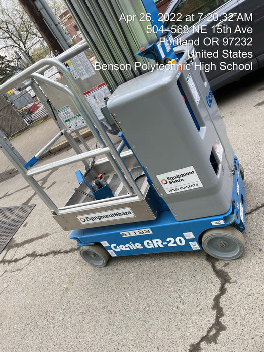2019 GENIE GR-20