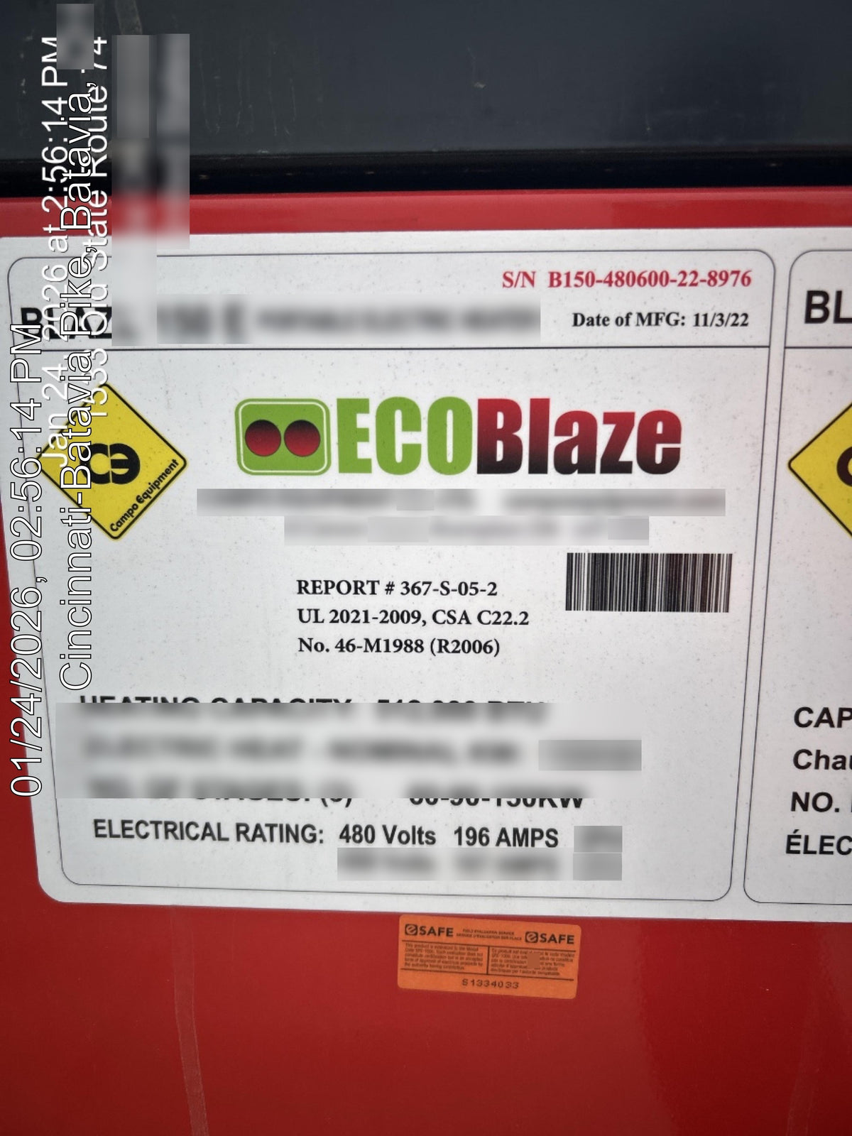 2024 CAMPO EB150E480600V