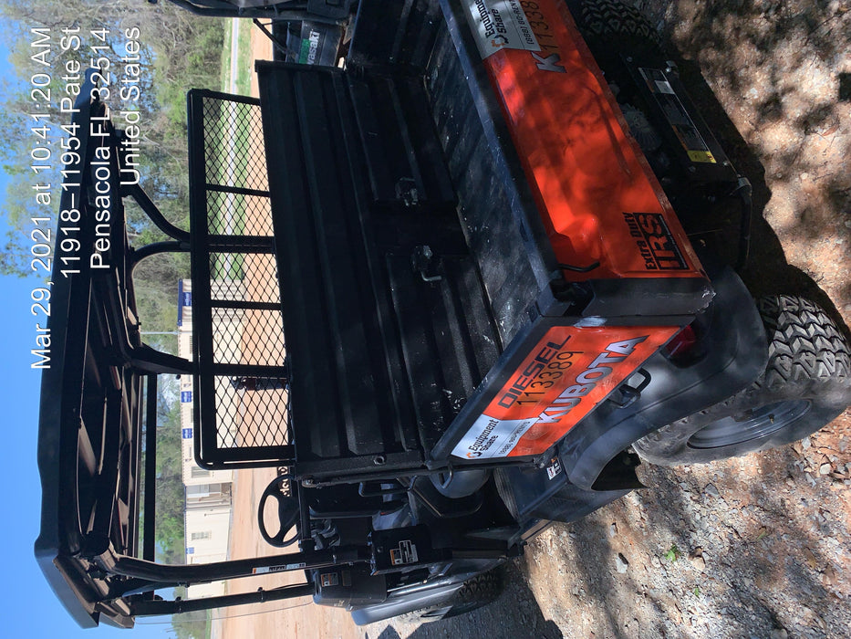 Kubota RTV-X1140W-H 4wd Utility Cart, 4 Seat, Diesel, LED Strobe, Windshield Tempered Glass, Plastic Canopy, Wire Harness Kit, Backup Alarm