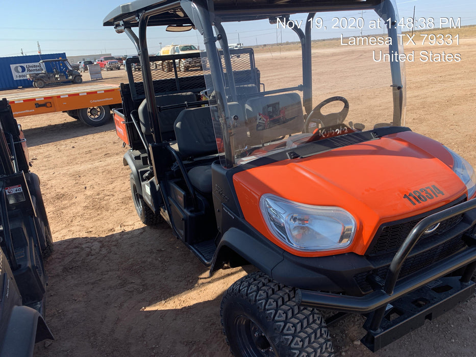 2020 Kubota RTV-X1140W-H Canopy, 4-Seater, Diesel, Windshield Acrylic Clear, LED Strobe, Backup Alarm