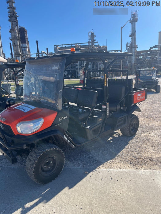 2022 Kubota RTV-X1140W-H Plastic Canopy, Windshield Acrylic Clear, LED Strobe Light, Wire Harness Kit, Back up Alarm