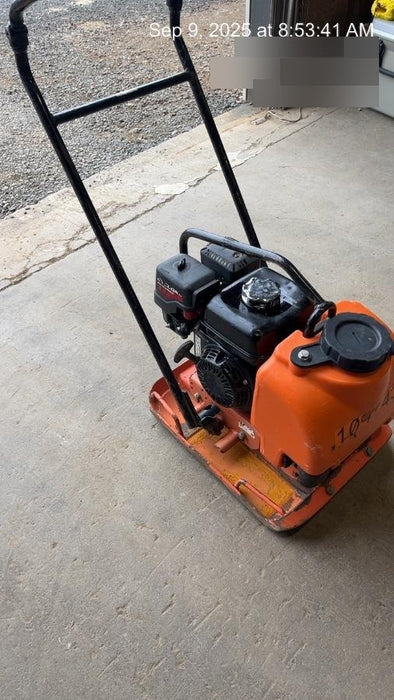 2020 Multiquip MVC82VHW Plate Honda GX160 w/water tank 18 wide