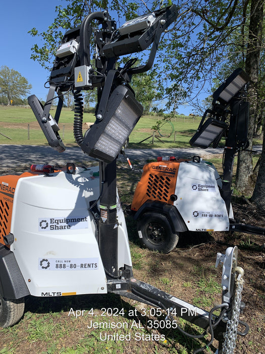 2024 Generac MLT2 Diesel, Flex Switch 120V Input, Powerzone Controller, 
(4) 320W LED Lights, 4kW Generator, 39.9 Gal Fuel Tank, 2" Ball, T3