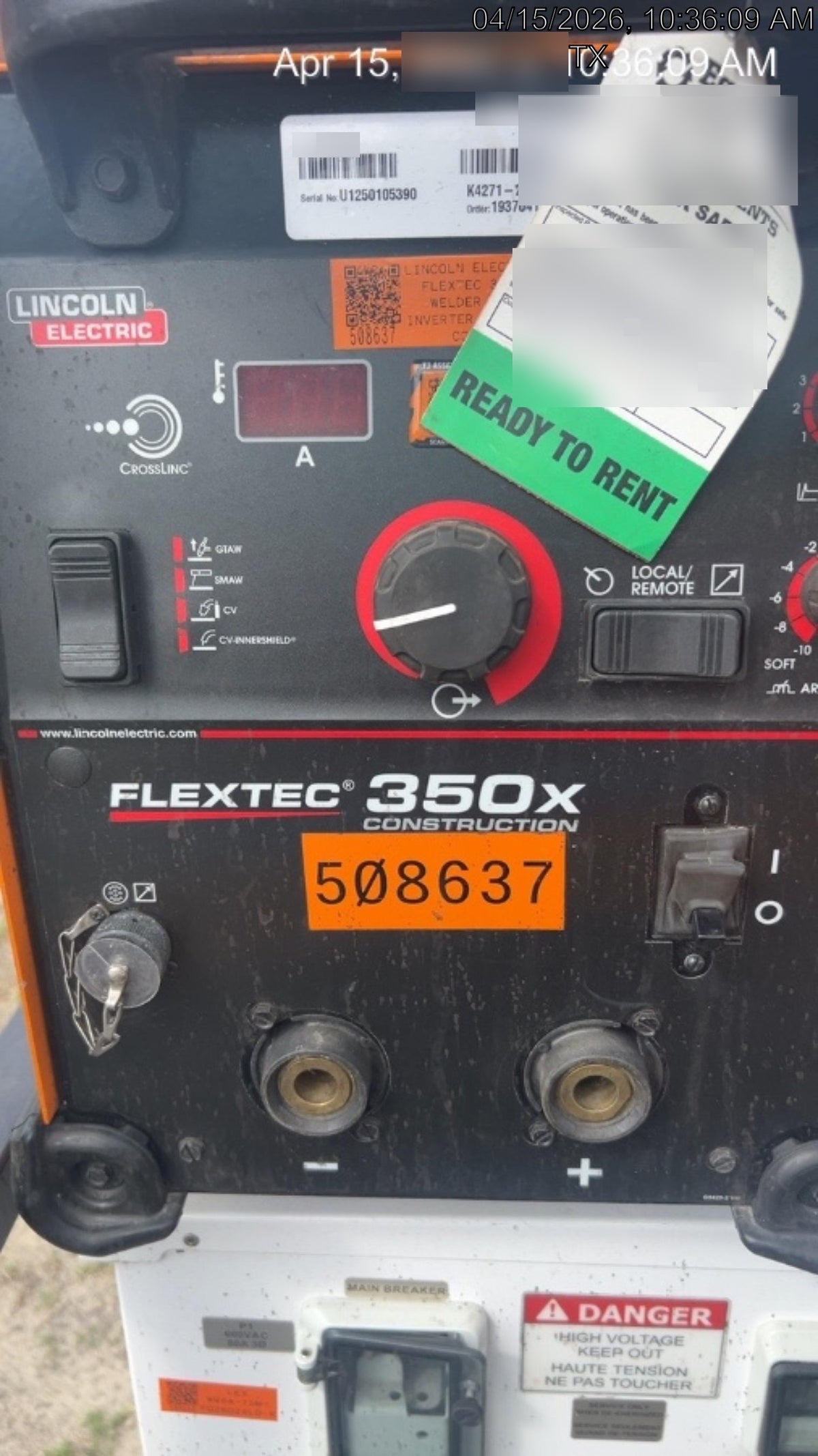 2025 LINCOLN ELECTRIC FLEXTEC 350X
