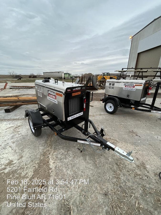 2024 Lincoln Electric LE400 Kubota V1505, Trlr, Cable Rack, Light Kit, ES Decals, T3