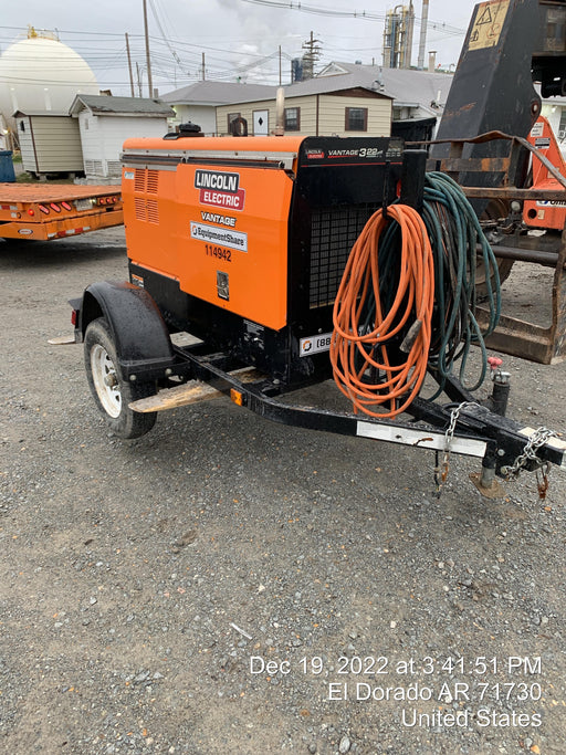 2022 Lincoln Electric LE400 Kubota V1505, Trlr, Cable Rack, Light Kit, ES Decals, T3