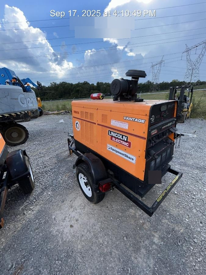 2021 Lincoln Electric Vantage 549X Ready Pak 3, ORANGE (includes trailer, cable rack, fender light kit)