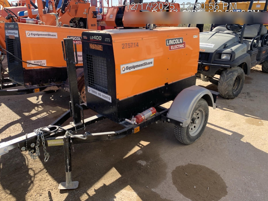 2022 Lincoln Electric LE400 Kubota V1505, Trlr, Cable Rack, Light Kit, ES Decals, T3