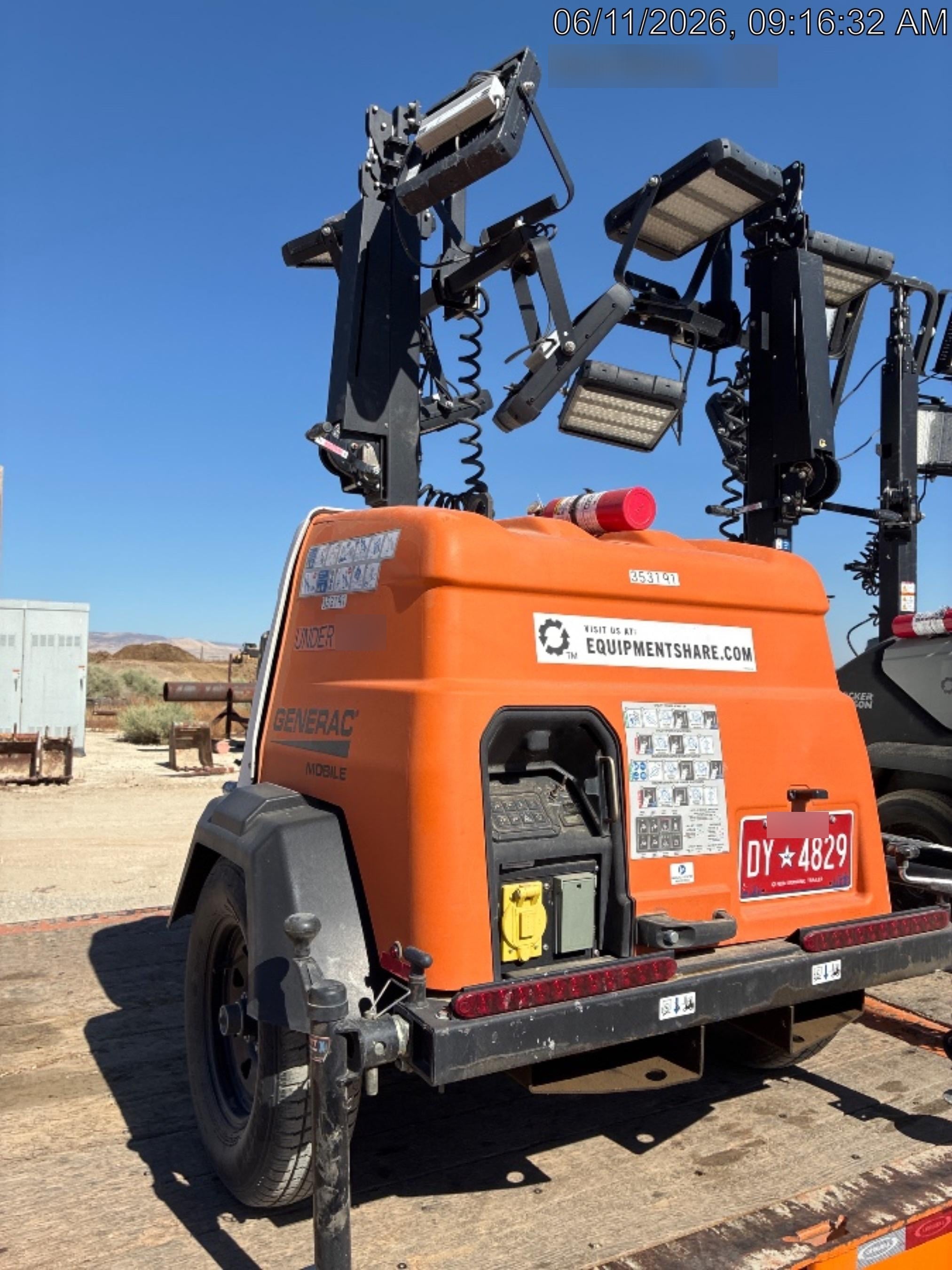 2023 Generac MLT2 Diesel, Flex Switch 120V Input, Powerzone Controller, (4) 320W LED Lights, 4kW Generator, 39.9 Gal Fuel Tank, 2" Ball, T3