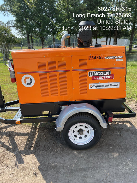 2022 Lincoln Electric Vantage 549X Crosslink Technology, Trailer Mounted, ES Decals, T3
