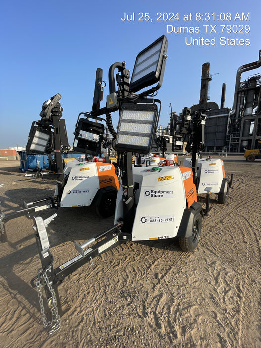 2024 Generac MLT2 Diesel, Flex Switch 120V Input, Powerzone Controller, 
(4) 320W LED Lights, 4kW Generator, 39.9 Gal Fuel Tank, 2" Ball, T3