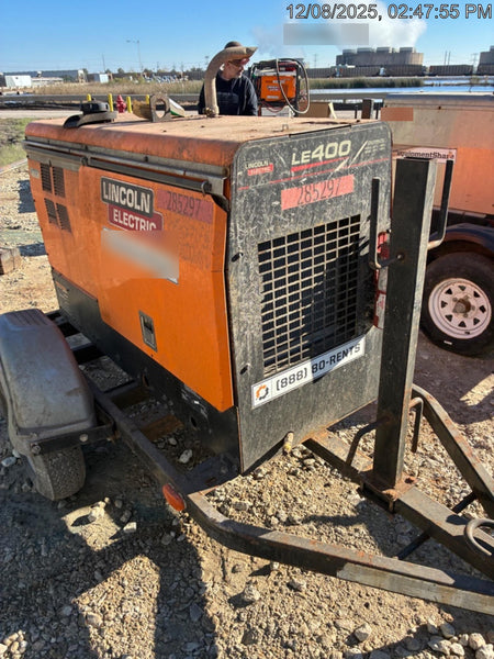 2022 Lincoln Electric LE400 Kubota V1505, Trlr, Cable Rack, Light Kit, ES Decals, T3