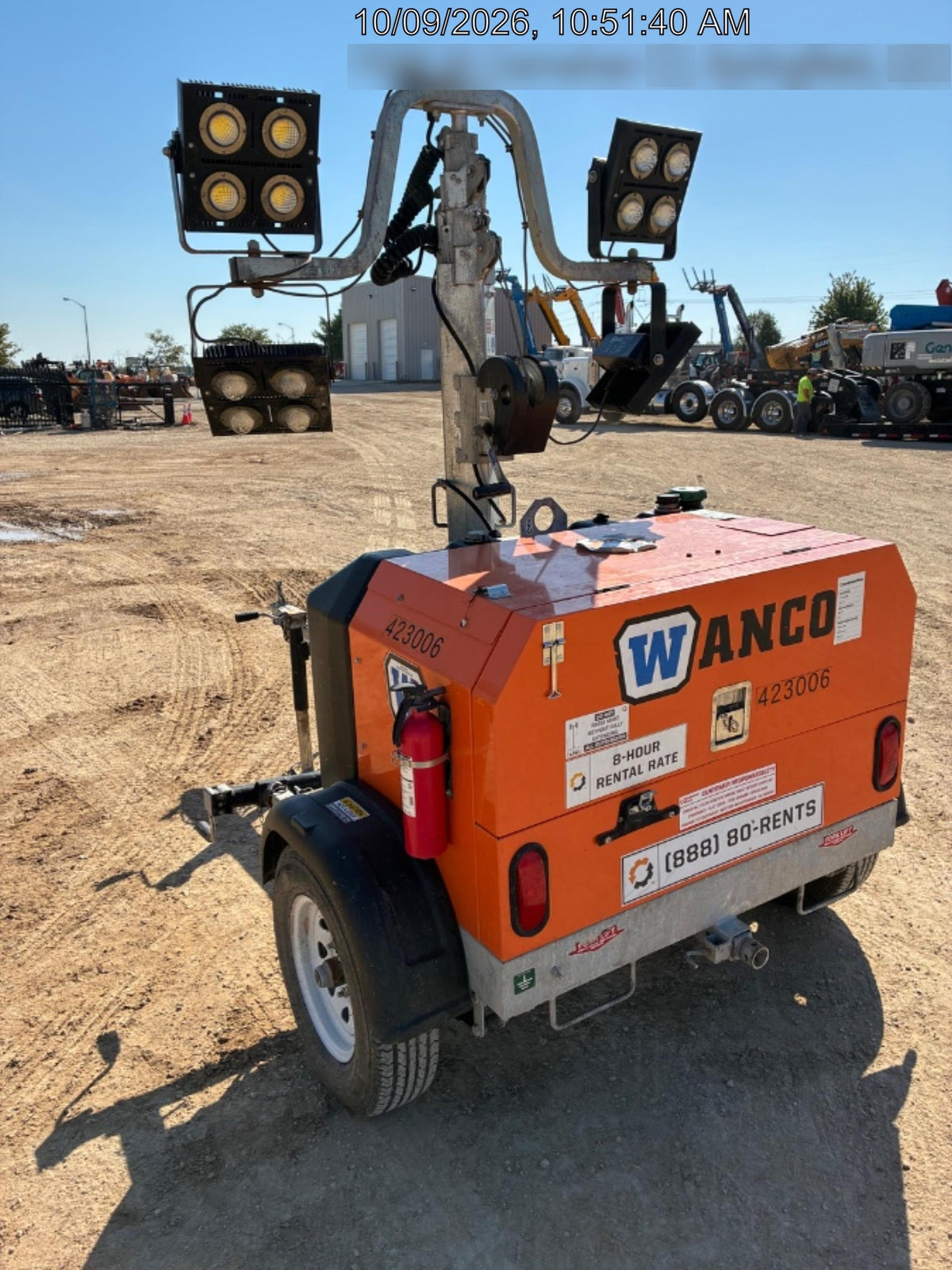 2024 Wanco WLTT-4MM4K Diesel, Deep Sea Controller, Shore Power Plug, Auto Start, (4) 350W LED Floodlights, 4kW Generator, 60 Gal Fuel Tank, 2" Ball, T3