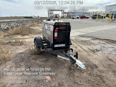 2019 Lincoln Electric Vantage 322 Ready-Pak 3, Two Wheel Trailer, Fender and Light Kit, Cable Rack