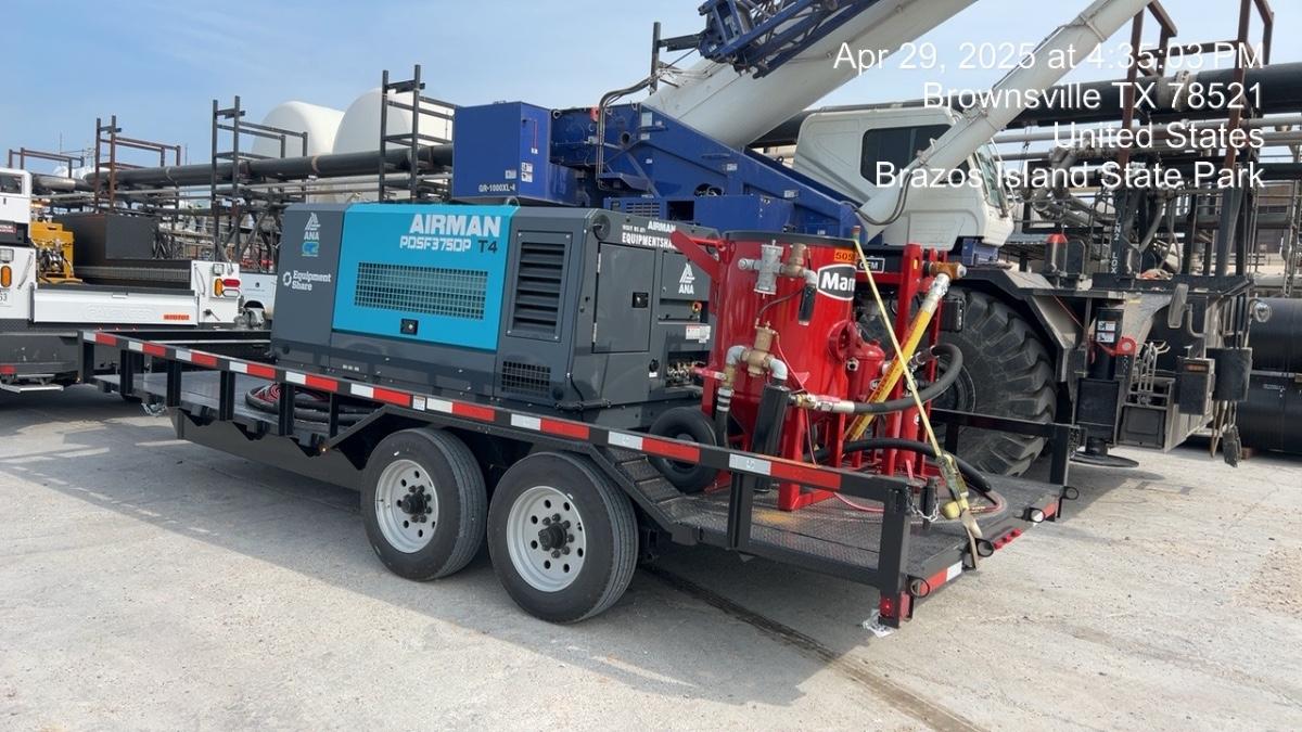 2025 TEXAS PRIDE TRAILERS 18'-20' Lowboy Sand Blasting Unit