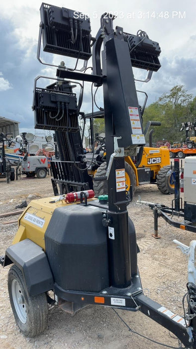 2022 Allmand NLV3GR (4) LED Light Fixture 350W, 23' Vertical Mast, 3kW Prime, Towable, Deep Sea L401, Leveling Jacks, Yanmar T4F 5.8hp