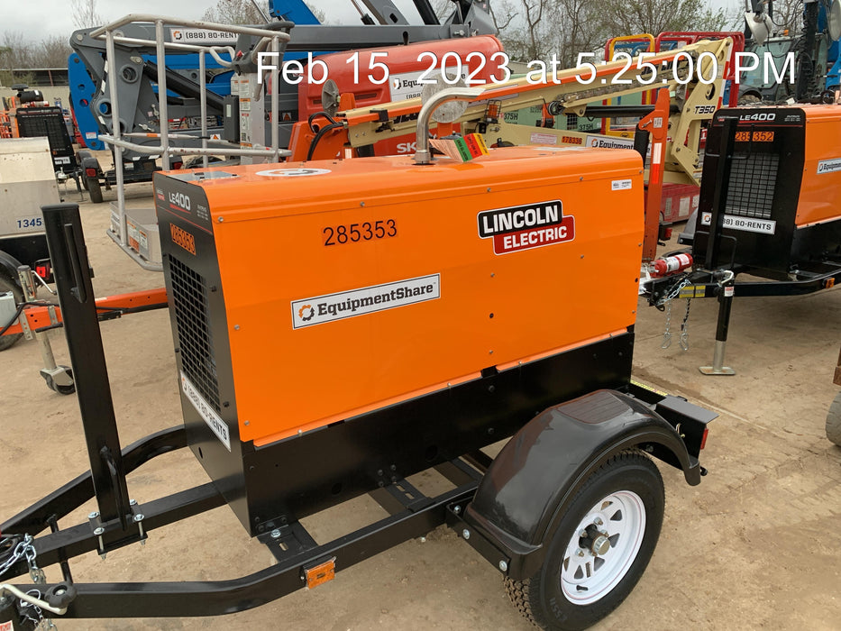 2022 Lincoln Electric LE400 Kubota V1505, Trlr, Cable Rack, Light Kit, ES Decals, T3