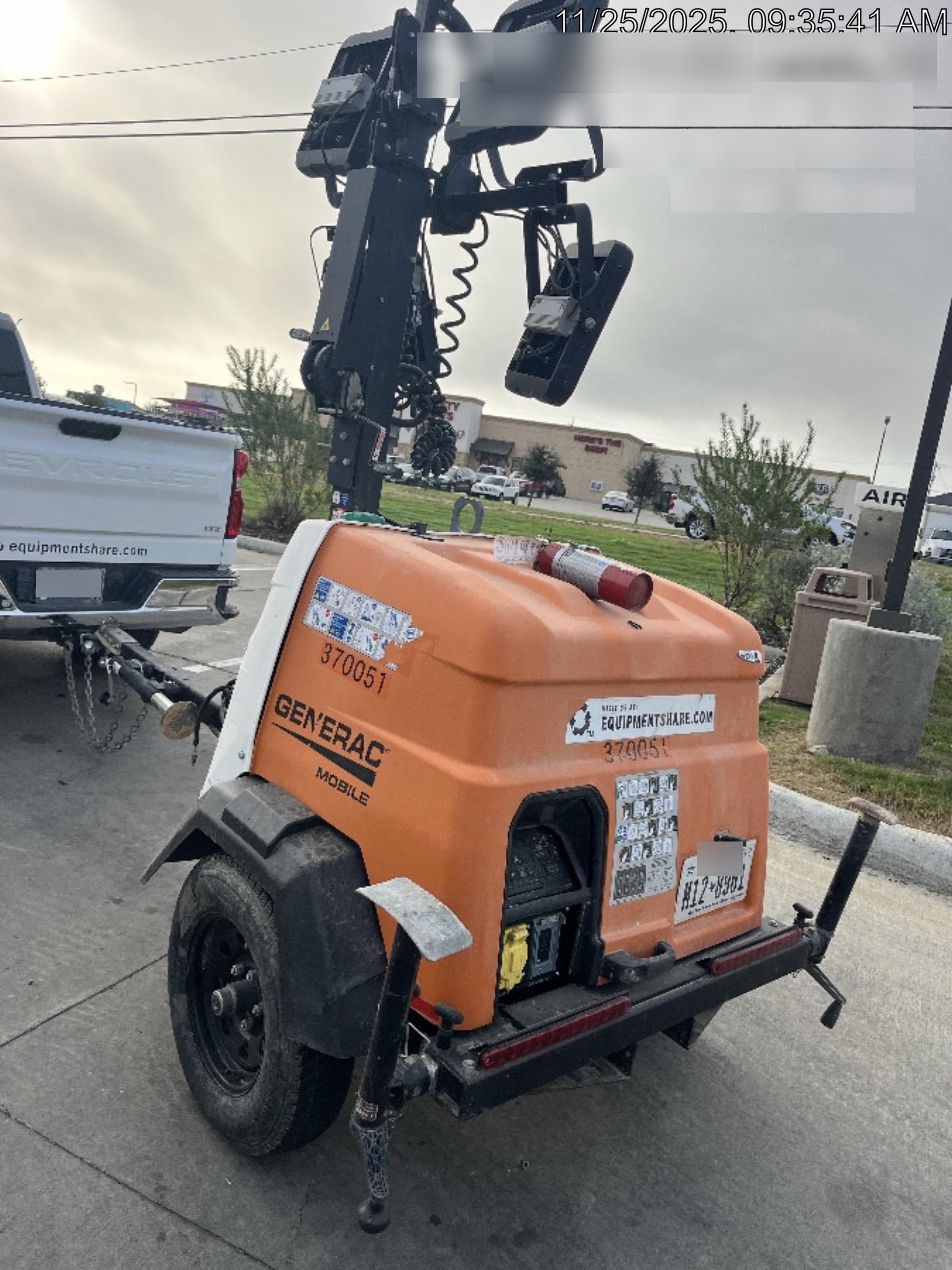 2023 Generac MLT2 Diesel, Flex Switch 120V Input, Powerzone Controller, 
(4) 320W LED Lights, 4kW Generator, 39.9 Gal Fuel Tank, 2" Ball, T3