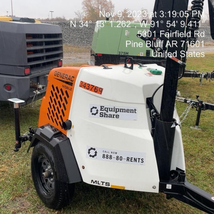 2023 Generac MLT2 Diesel, Flex Switch 120V Input, Powerzone Controller, (4) 320W LED Lights, 4kW Generator, 39.9 Gal Fuel Tank, 2" Ball, T3