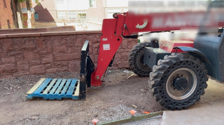 2019 Manitou MTA8044 MTA 8044 - 74 HP T4, Canopy, Worklights/Strobe, Beacon, 66" Carriage, 48" Forks, Solid Tires, Lift Hook, Aux Hydraulics