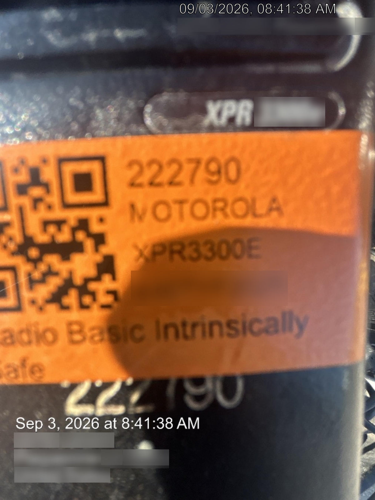 2022 MOTOROLA XPR3300E