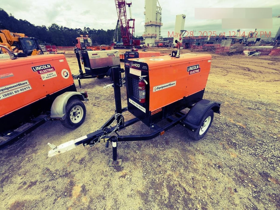 2023 Lincoln Electric LE400 Kubota V1505, Trlr, Cable Rack, Light Kit, ES Decals, T3