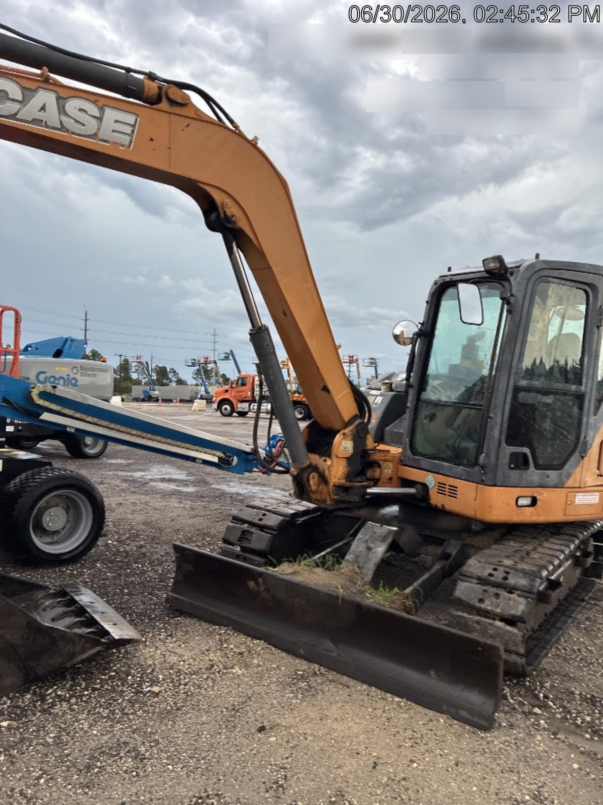 2015 Case CX80C CLOSED CAB, A/C,RUBBER TRACKS PADS,7'-2" ARM,THUMB