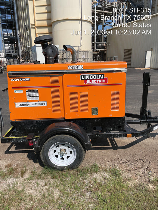 2022 Lincoln Electric Vantage 549X Crosslink Technology, Trailer Mounted, ES Decals, T3