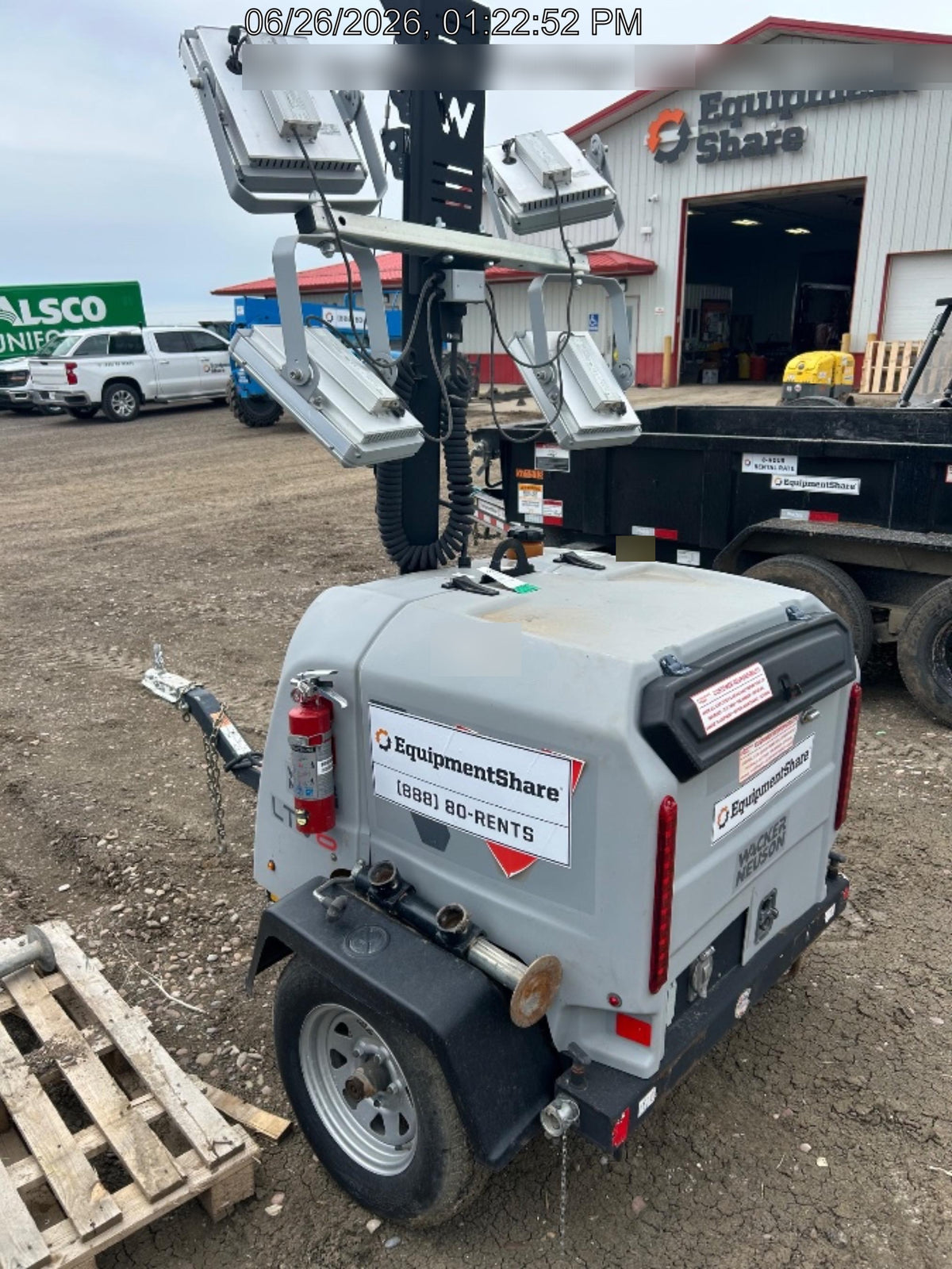 2019 Wacker Neuson LTV6K-LED Standard LED Towable Light Tower w/None