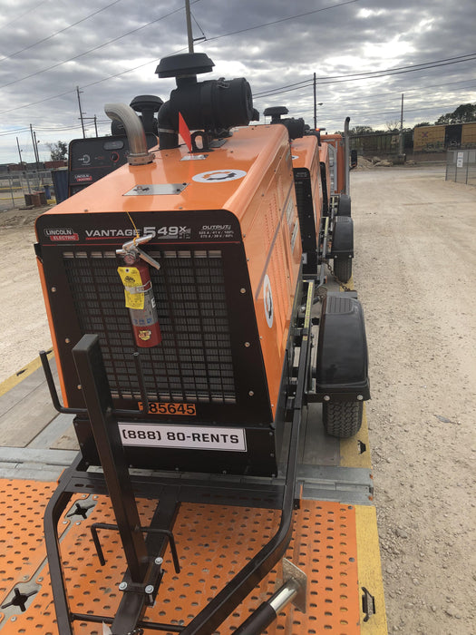 2021 Lincoln Electric Vantage 549X Ready Pak 3, ORANGE (includes trailer, cable rack, fender light kit)