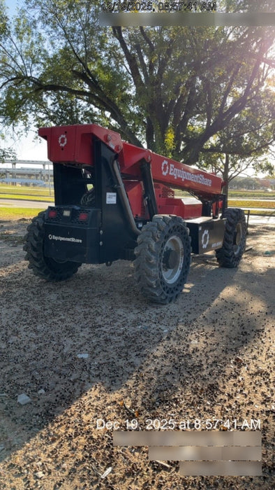 2019 Manitou MTA8044 74hp T4F, Cab/Heat/Air, Cab and Boom LED work lights, Auxiliary Hydraulics, Solid Tires, Amber strobe, Lift Hook 66" Carriage, 60" Forks
