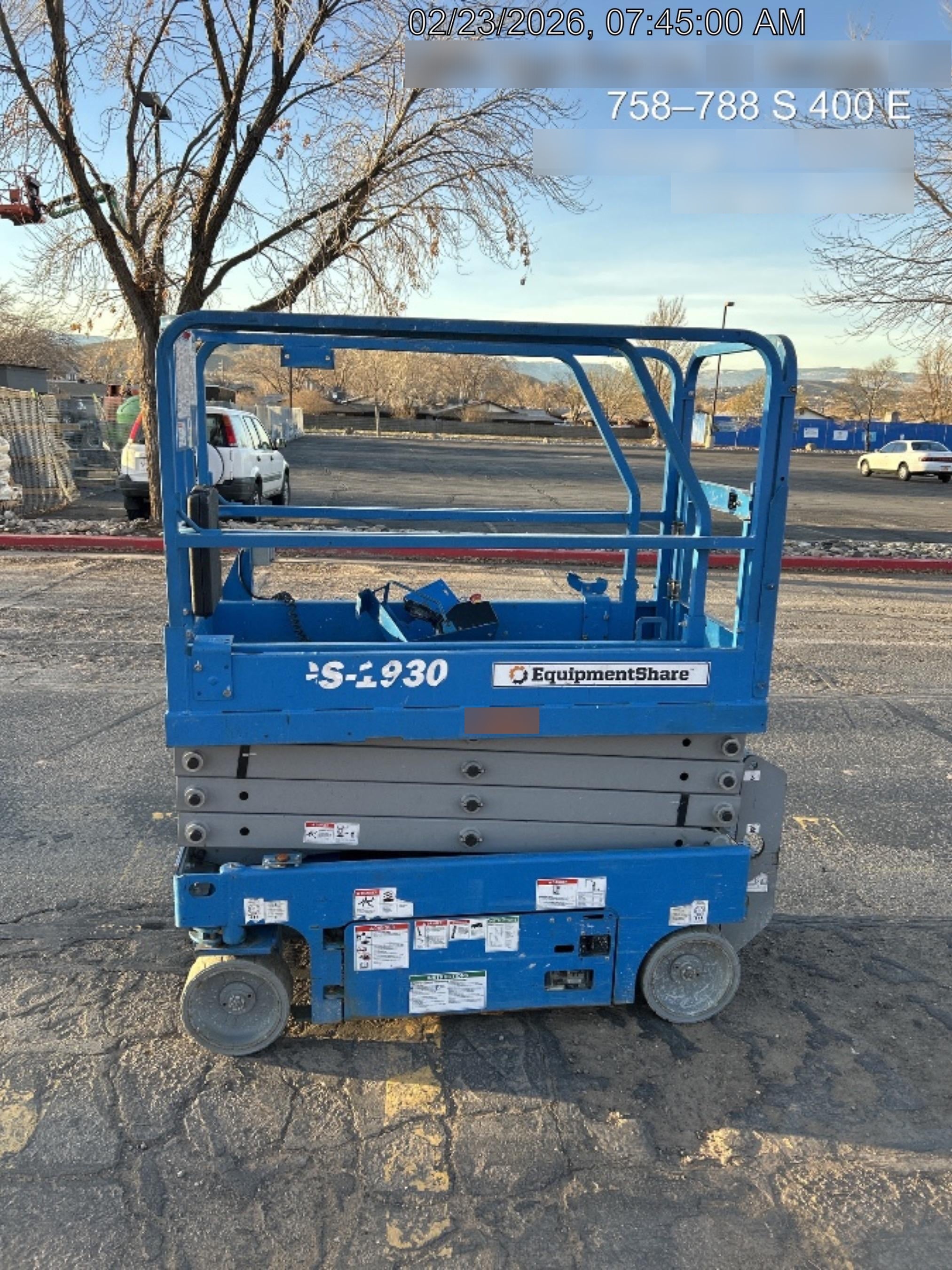 2019 Genie GS-1930 Half Height Swing Gate, 800W Inverter