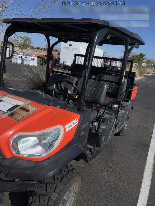 Kubota RTV-X1140W-H Plastic Canopy, Windshield Acrylic Clear, LED Strobe Light, Wire Harness Kit, Back up Alarm
