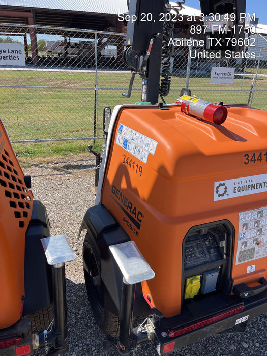 2023 Generac MLT2 Diesel, Flex Switch 120V Input, Powerzone Controller, (4) 320W LED Lights, 4kW Generator, 39.9 Gal Fuel Tank, 2" Ball, T3