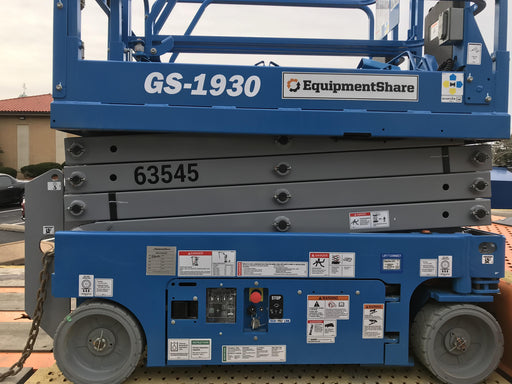 2020 Genie GS-1930 Solid Non Marking Tires, Beacon, Folding rails with half height swing gate