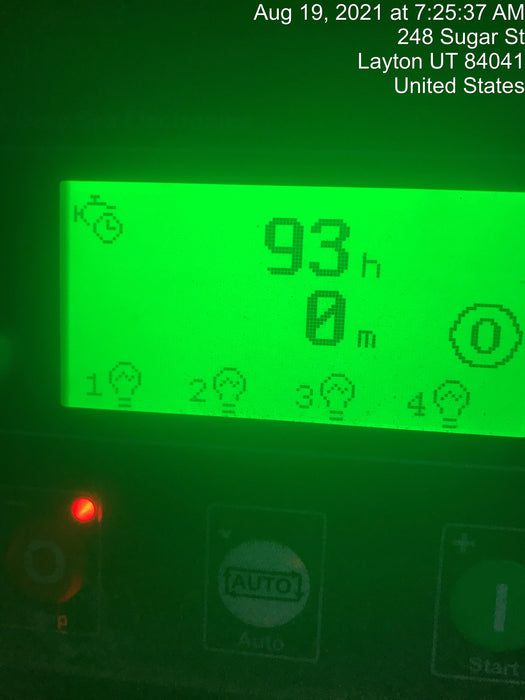 2021 Allmand NLV3GR (4) LED Light Fixture 350W, 23' Vertical Mast, 3kW Prime, Towable, Deep Sea L401, Leveling Jacks, Yanmar T4F 5.8hp