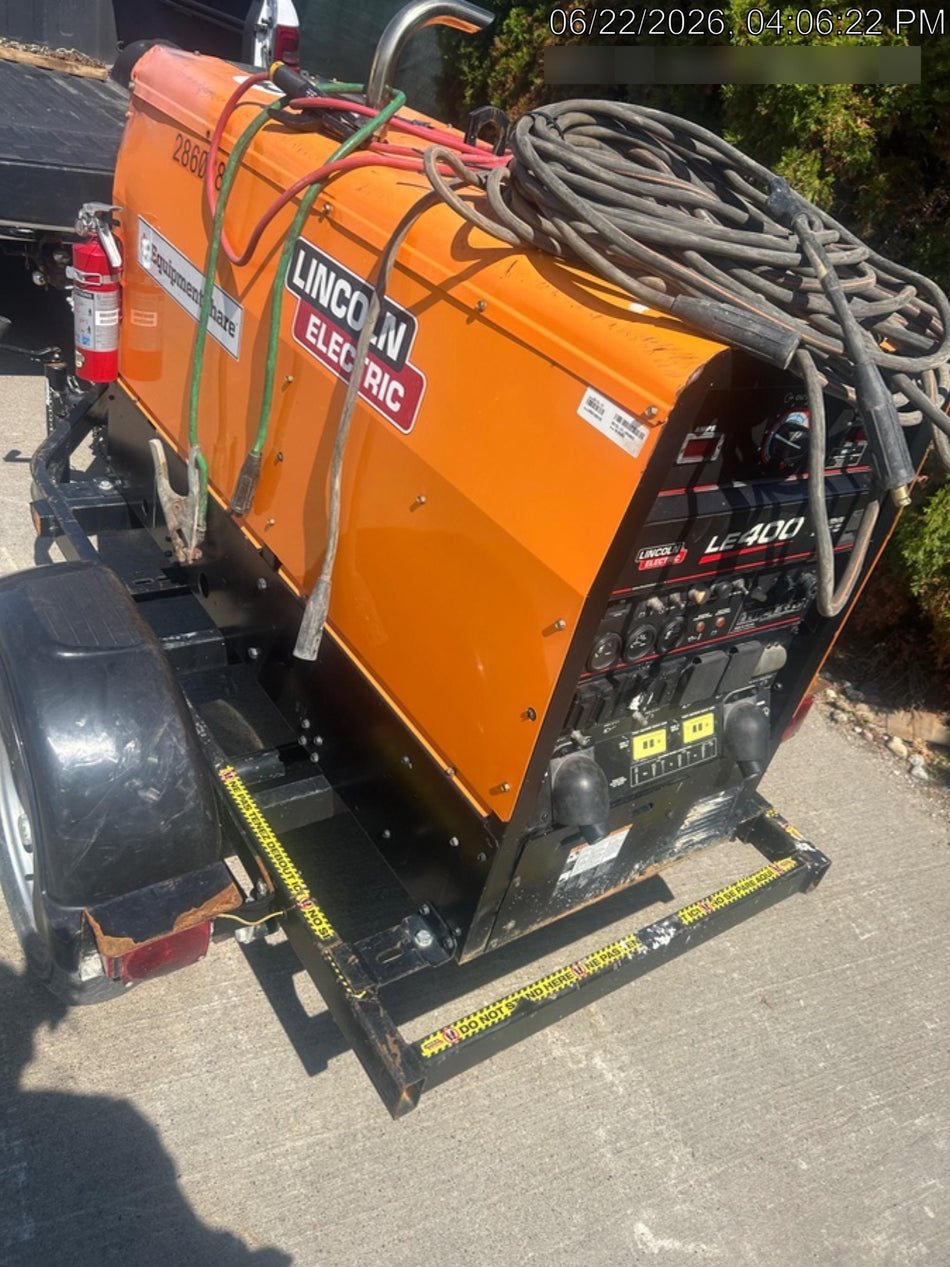 2022 Lincoln Electric LE400 Kubota V1505, Trlr, Cable Rack, Light Kit, ES Decals, T3