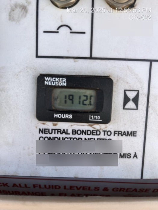 2018 Wacker Neuson LTV6L-MH Wacker Neuson LTV6L Mobile Light Tower w/Fuel Level Sensor Installed